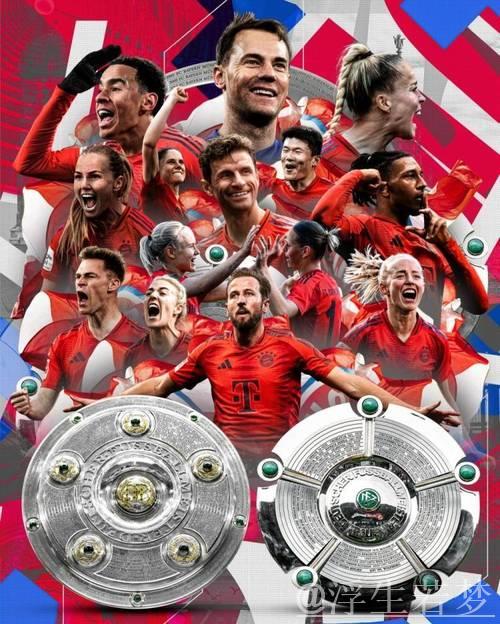 拜仁提前两轮问鼎冠军!官宣海报庆祝胜利 拜仁提前两轮问鼎冠军!官宣海报庆祝胜利